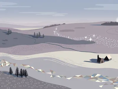 Countryside countryside dawn landscape night