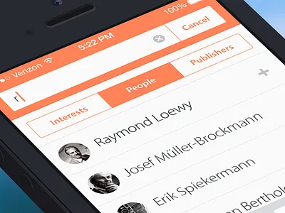Search ios ios7 iphone keussen list orange prismatic search toggle