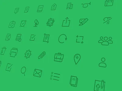 Evernote iOS 7 Icons evernote ios7