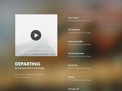 Album album audio minimal music squarespace template theme ui web
