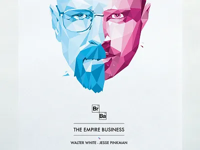 The Empire Business breaking bad geometric jesse pinkman poster walter white