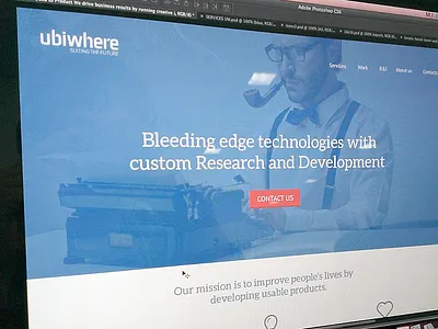 Ubiwhere Homepage blue design flat homepage landing page ubiwhere ui ui design web website