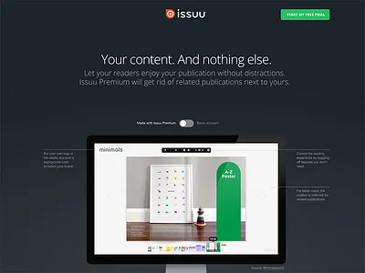 Switcheroo hero issuu rebound salesy things ui ux webdesign