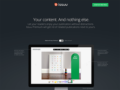 Switcheroo hero issuu rebound salesy things ui ux webdesign