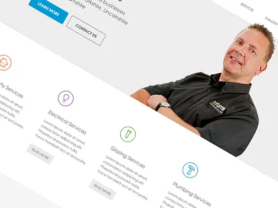 Emergency Services Homepage clean minimal ui ux website website design wordpress