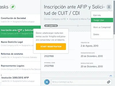 Tasks comment menu nav options panel popover selected selection sspika symbolset tasks