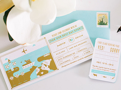 My Wedding Invitation letterpress wedding invitation