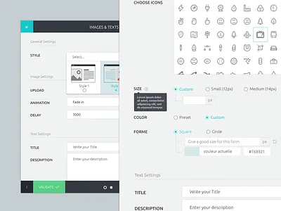 Modal Shortcode agenceme buttons form icons illustration modal panel shortcode ui ux wordpress