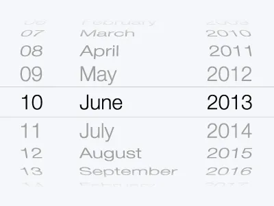 iOS 7 Date Picker Vector Resource (Download) ai date picker download eps free ios 7 mockup resource ui ux vector wireframe