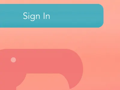 Flaminga Login Screen flat ui ios7 login sign in