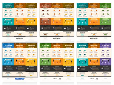 The Final 6 bloc color scheme color test layout orange pretty awesome duh vibrant