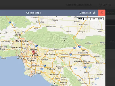 Google Maps Modal maps modal popover ui