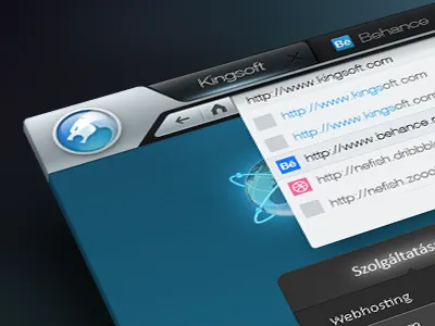 BLADE skin blade cheetah browser interface photoshop skin