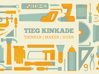 Business Card Iteration art build construction create diy hardware kinkade paint tools weld