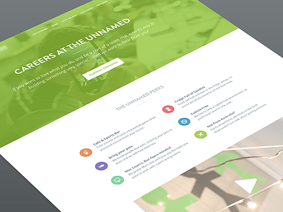 Careers Homepage careers green header homepage jobs web website