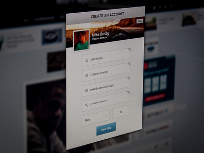 Modal Sign Up facebook login facebook sign up login modal mike busby modal window sign up