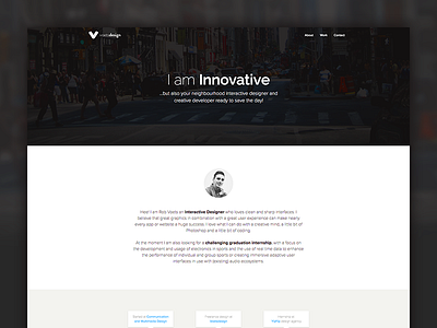 Voetsdesign Homepage dark flat home photography portfolio typography ui web website white