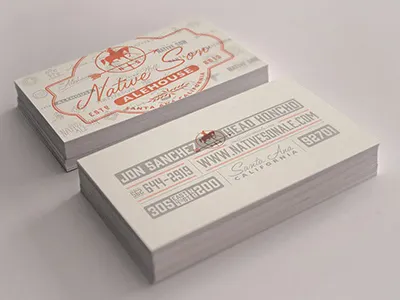 NSA Business Card business card mock native son alehouse