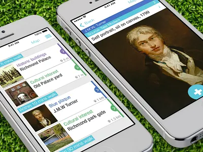 PictureThis - Heritage app app flat ui geo location heritage location based app map mobile ui
