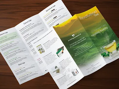 Trifold Tea Drinks Menu a4 bar brochure drink menu print restaurant tea trifold