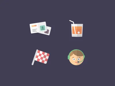 Icons colorful drink flat health icons illustration ui