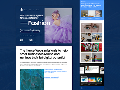 Merce Web | Agency Landing Page agency agency landing page agency website corporate website landing page latest modern design ui ux