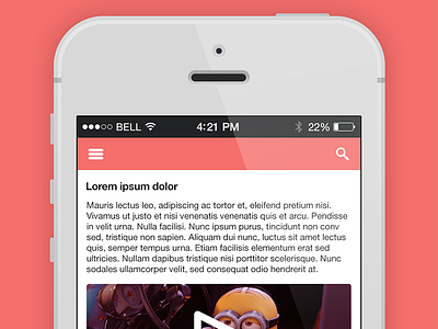 Project X clean flat mobile ui video