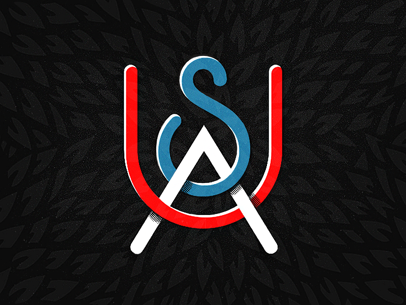 USA america branding identity lettering m merica michael spitz michaelspitz monogram type typography usa