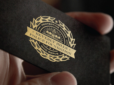 Beverly Hills Police Foundation Logo 90210 axel foley badge city cops emblem foley illustration logo logo design logotype police