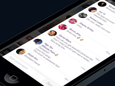 Comments app comments ios snippit ui