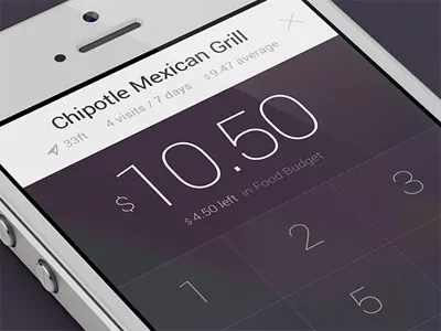 New Transaction — Smart Budgeting App add budget finance ios ios7 iphone mobile monochromatic spending ui