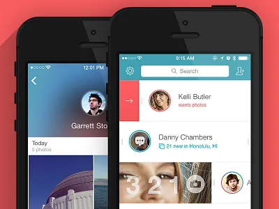 Lasso Update app blur camera chat flat ios7 iphone lasso photo selfie updates ux