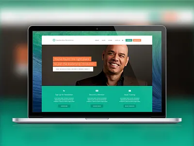 Leadership Concept blog book personal responsive