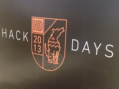 Wolf in the Wild engineering hack days illustration poster swag tshirt wolf zendesk