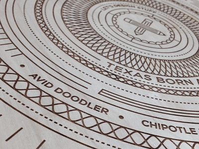 Woodcut! crest emblem engraving illustration laser cut line self promo texas type wood woodcut