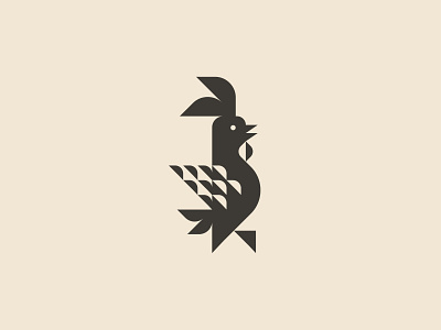 Rooster brand branding design geometric graphic design logo logodesign logotype minimalist rooster symbol vector