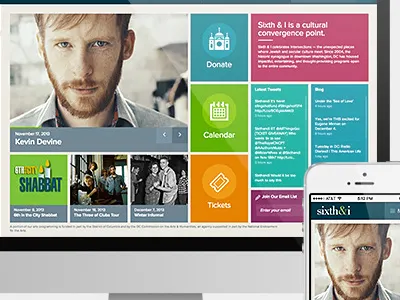 Sixth Website and Mobil kodis interactive sixth i