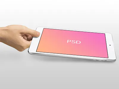 iPad Mini Mockup Template (Freebie) apple freebie hand ipad ipad mini mockup