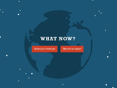 What now? blue challenge cleantech earth expert finland flat solved space