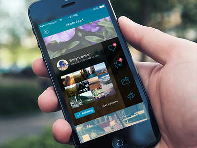 Photo App Concept Freebie app concept freebie ios iphone app photo ui