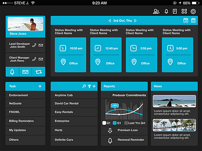 Tablet UI Design 3 mobile design tablet design ui design