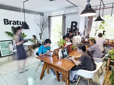 Bratus work space branding agency bratus design agency ho chi minh office studio vietnam work space