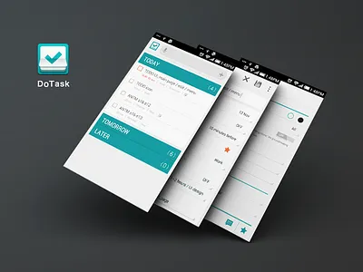 Dotask android edit efficiency flat icon kyenlee main settings task todo ui