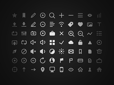 70 Free Icons - Get 'em! app clean flat freebie icons ios7 navbar psd search ui
