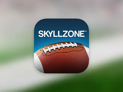 Skyllzone iOS App Icon app apple football icon ios iphone leather photoshop pigskin sport texture