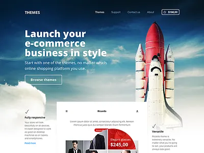 E-commerce themes e commerce ecommerce landing landing page open sans shopify template templates theme themes web website