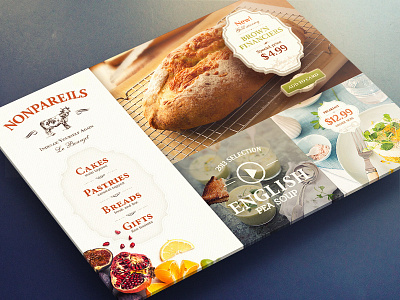 Bakery app font food fruit ios ipad logotype paper texture typography ui ux
