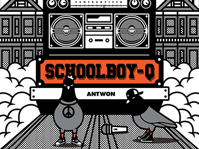 Converse Rubber Tracks Live boombox concert converse golden gate music orange pigeon san francisco schoolboyq sf