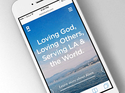 Animatic : Risen Mobile church design ios mobile nav navigation ui ux web
