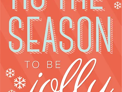Tis The Season ecard email typography